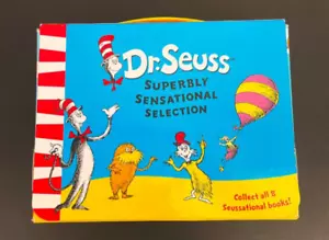 Dr. Seuss Superbly Sensational Selection 8 book box set and Carry Case - Foto 1 di 7