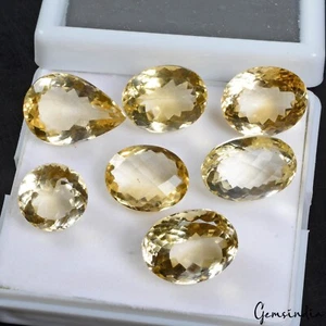Piedras preciosas brasileñas sin tratar corte mezcla citrino natural de 113,80 quilates certificadas 13-21 mm - Imagen 1 de 6