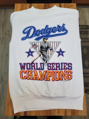 Vintage 80s Los Angeles Dodgers 1988 World Series Sweatshirt White size medium Cover