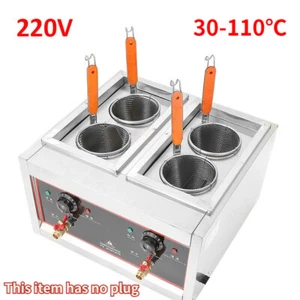 220V 2KW 4 Baskets Commercial Electric Noodles Cooker / Pasta Cooking Machine - Picture 1 of 11