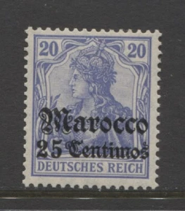 Deutschland 1906 Ämter in Marokko 25 Jh. Germanien mit op postfrisch**, signiert 212,00 $ - Bild 1 von 2