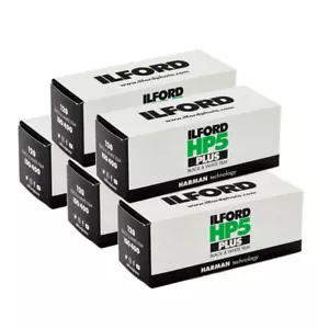 Película de 120 rollos de formato medio Ilford HP5 - Película de impresión en blanco y negro - Paquete de 5 - Imagen 1 de 5
