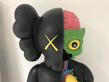 Kaws Dissected Companion schwarz 4 Foot Kunst Figur Authentic