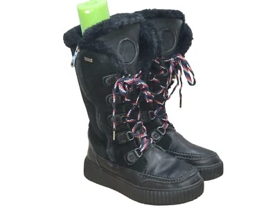 Pajar Womens Black Suede Faux Fur Lined Tall Winter Boots Size 7 -7.5 US / 38 EU - Image 1 of 4