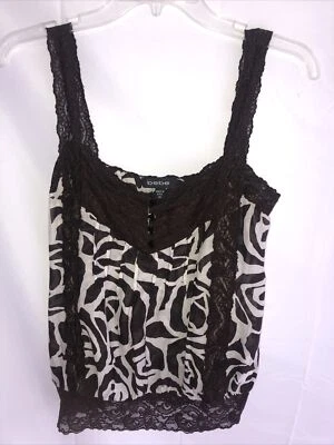 Camiseta sin mangas Bebe con ribete de encaje de seda talla Xs Foto 1 de 4