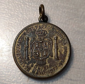 BOLIVIA MEDALLA INAUGURACION FERROCARRIL A POTOSI 15 MAYO 1912 - Picture 1 of 2