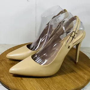 Gianni Bini Kensor decolte in pelle con tacco nudo taglia 11M NUOVO - Foto 1 di 7