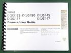 Guide de l'utilisateur Canon IXUS 155/150/145/147/157 : 118 pages & housses de protection