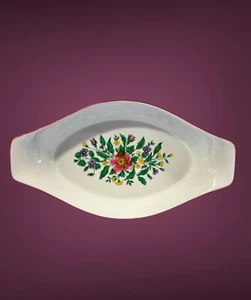 Rosalynn Carleton Varney Au Gratin Casserole Dish Floral International China - Picture 1 of 5