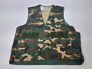 Game Winner Sportswear Green Camo Shooting Hunting Vest Size Lg 42/44
