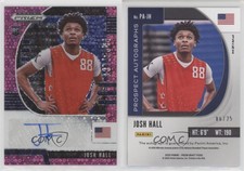2020 Panini Prizm Draft Picks Prospect Fast Break Pink /25 Josh Hall #PA-JH Auto