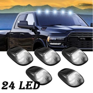 White Cab Roof Marker Lights for 03-18 Dodge Ram 1500 2500 3500 Top Running Lamp - Picture 1 of 12