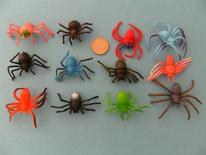 Spinnen 12erSet 6cm Spinne Gummispinnen Gummispinne Vogelspinnen Mitgebsel Tiere - Bild 1 von 2