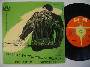 OSCAR PETERSON Plays Duke Ellington EP Prelude To A Kiss + 3 45 7" 1954 Sweden - Picture 1 of 2