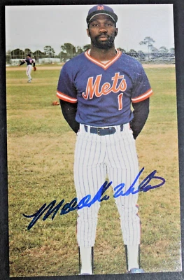 Mookie Wilson New York Mets Signed Autographed 1986 Mets TCMA Postcard JSA - Image 1 of 4