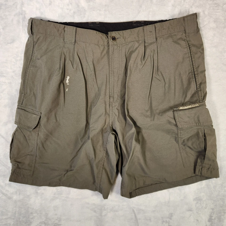 Pantalón Corto ExOfficio Cargo Para Hombre Grande Verde Nailon Senderismo Pesca Viaje Gorpcore Foto 1 de 4