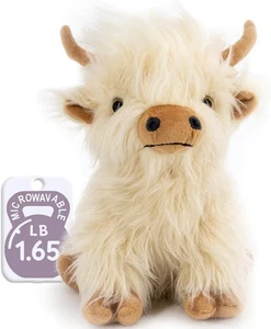 Peluche de vaca Highland para microondas - Peluche con peso, Heatin - Imagen 1 de 7