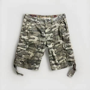 Rock Revival Classic Shorts Cargo Camo Embroidered Size 34 23 - Picture 1 of 10