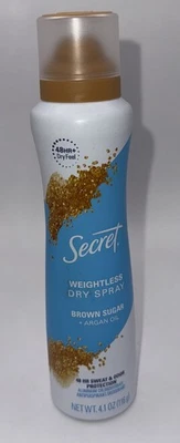 Secret Weightless Dry Spray Deodorant, Brown Sugar + Argan Oil, 4.1 Oz, 48 Hours - Image 1 of 3