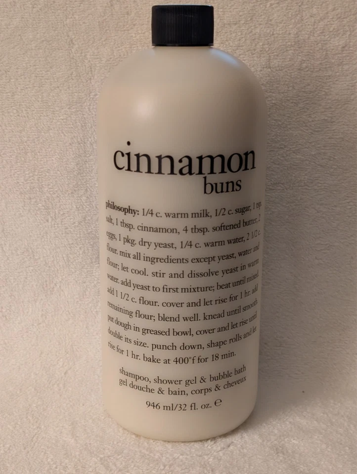 Philosophy Cinnamon Buns Shampoo, Shower Gel & Bubble Bath - 32oz