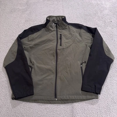 Black Diamond Jacket Mens Medium Green Full Zip Soft Shell Fleece Lined Outdoors - Image 1 of 4