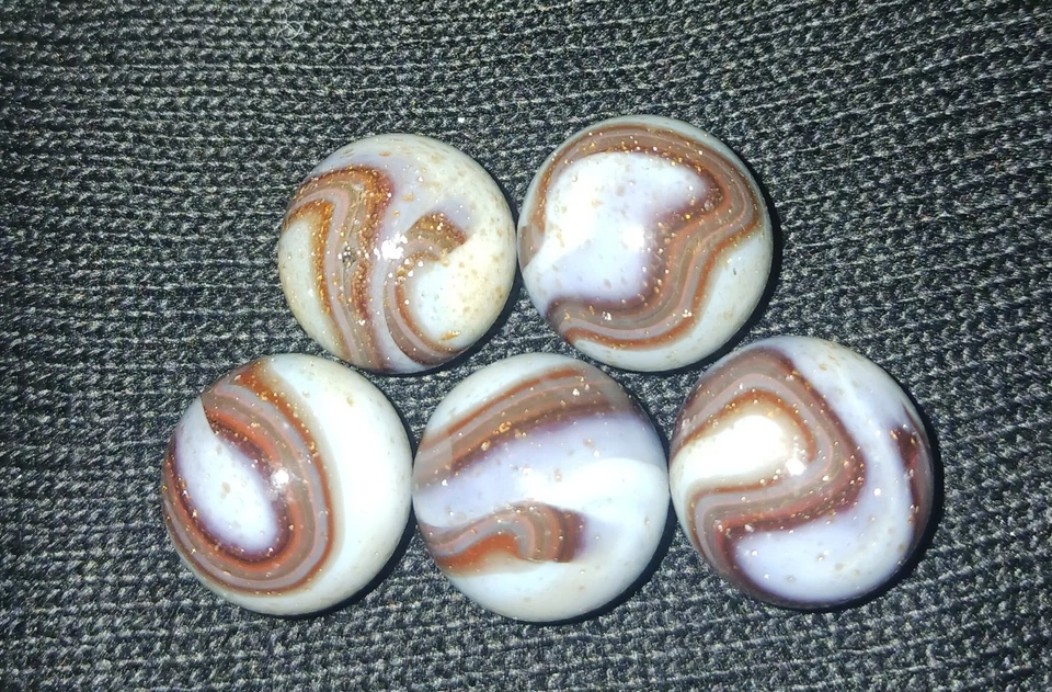 Lote de 5 canicas DAS con polvo de oro (Lote 1) Foto 1 de 1