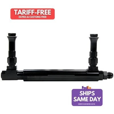 Allstar ALL26150, Kit Black Aluminum Adjustable Fuel Log With 7/8-20 Fittings  - Image 1 of 4