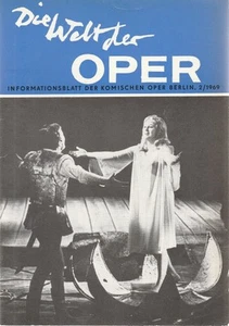 DIE WELT DER OPER Informationsblatt der Komischen Oper 2 / 1969 - Bild 1 von 1