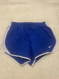 Blue And White Nike Girls Size Large Running Shorts - Picture 1 of 3