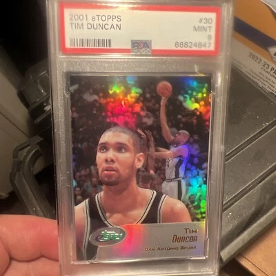 2001 Etopps Tim Duncan PSA9 - Image 1 of 3