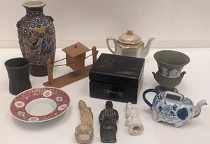Sammlerstück Souvenir chinesische japanische asiatische Limousine Stuhlbox Figur Vase Geschenk - Bild 1 von 24