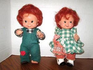 Vintage 1957 Goebel Charlot Byj 11" Vinyl Good Luck Dolls(2) * Jointed *Germany - Imagen 1 de 14