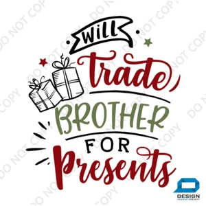 Regalo de Navidad Plancha en Transferencia Pegatina Decoraciones Camiseta Niñas Niños Adultos - Imagen 1 de 6