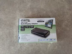 PLUGABLE UGA165 USB 2.0 UGA HDMI / DVI / VGA ADAPTER FOR MONITORS ULB2-23 - Picture 1 of 6