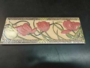 Bordo piastrelle 8"L x 3"W antico vintage anni 90 ceramica decorazione casa da collezione - Foto 1 di 3