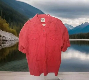 Mens Red Graphic Tshirt Pullover Top Short Sleeves 68 Respectable Renegade 4XL - Picture 1 of 12
