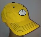 Chapeau Lincoln logo PGA casquette jaune coupe classique golf 100 % coton avant golf