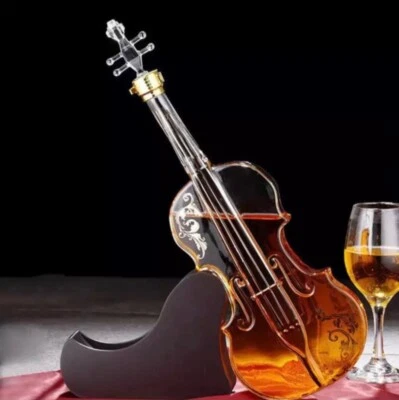 Violin Whiskey Decanter With Holder / Alcohol Flask / 1000ML - Image 1 of 4