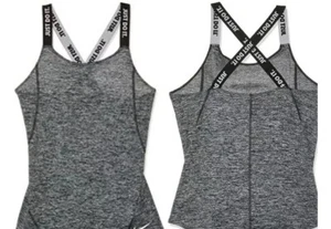 Nike Dri-FIT Elastika Training Tank Top Size XL Youth Girls Black & Gray NWT - Picture 1 of 5