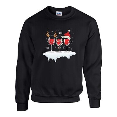 Christmas Drinking Party Jumper, Novelty Funny Santa Xmas Sweatshirt Unisex Top • 20.55€