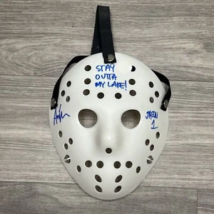 Jason Voorhees Mask Auto Autographed Sign Ari Lehman Horror Friday 13th JSA Cert - Picture 1 of 8