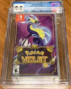 NEW ENCASED 2022 SWITCH Pokemon Violet Game 1st Print CGC Graded 9.8 Y-Fold A++ - Picture 1 of 5