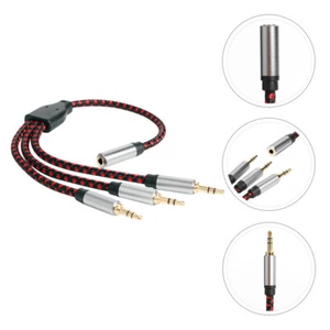 Headphone Audio Splitter Extension Cable Practical 3-way Splitter Audio Adapter - Picture 1 of 12