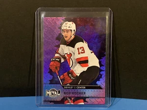 2020-21 Upper Deck Metal Universe #100 Nico Hischier Purple 101/199 - Imagen 1 de 3