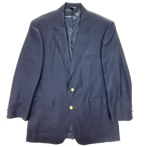 Blazer Ben Silver Super 110's Lana Kent Águila Botones Dorados 2/3 Azul Marino 44L - Imagen 1 de 19