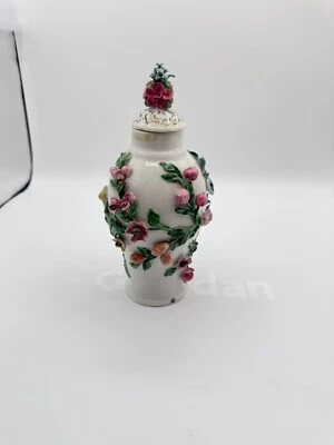 Vintage Dresden Floral Vase / Urn W/ Lid Read - Image 1 of 4