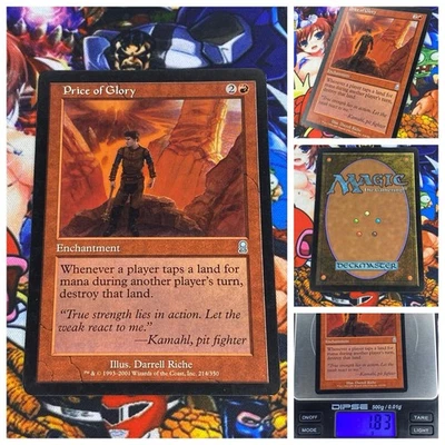 MTG Price Of Glory 🇬🇧 ⚪️ NM Magic TCG Odyssey 2001 Vintage OG Red Staples - Bild 1 von 4