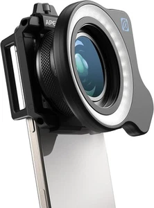 Objectif macro Apexel 10-20X téléphones iPhone/Android objectif de photographie HD et anneau lumineux - Photo 1 sur 13