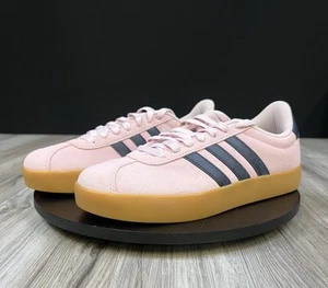 Adidas VL Court 3.0 Clear Pink Legend Ink JP7629 Women’s Size 7 Brand New - Picture 1 of 7