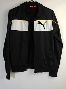 Puma Training Tracksuit Jacket Mens Size M Black Full Zip Excellent Condition - Picture 1 of 24
